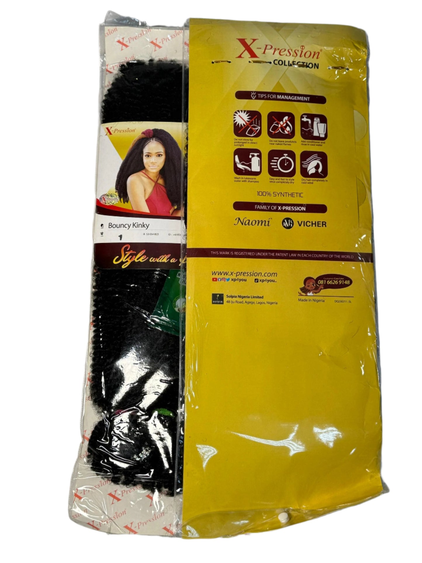 Bouncy Kinky color Black