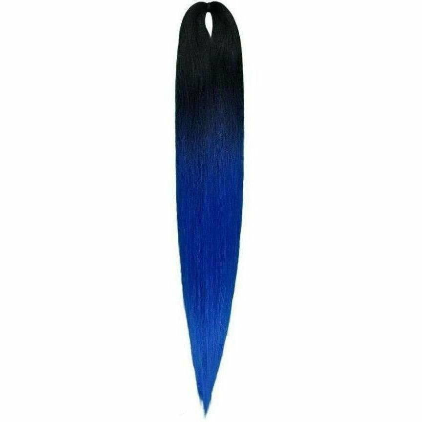 Extensii Lush culoarea 1/B negru-albastru  păr sintetic premium, moale și rezistent, ideal pentru box braids, twists și împletituri afro.