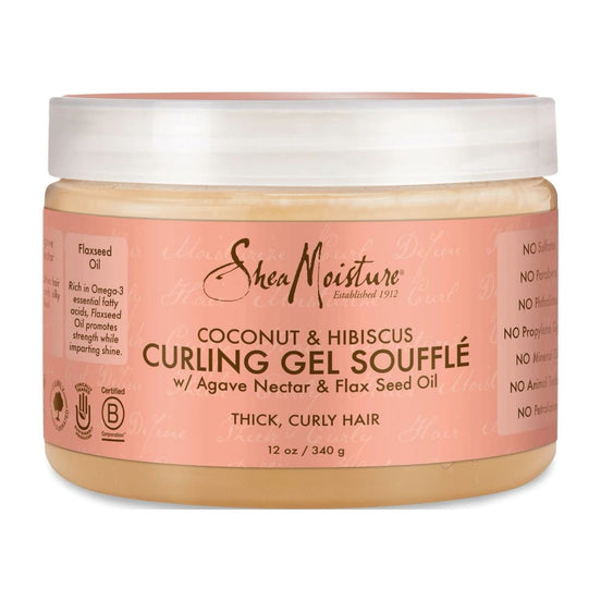 Gel pentru Definirea Buclelor Shea Moisture Coconut & Hibiscus Curling Gel Soufflé, 340g