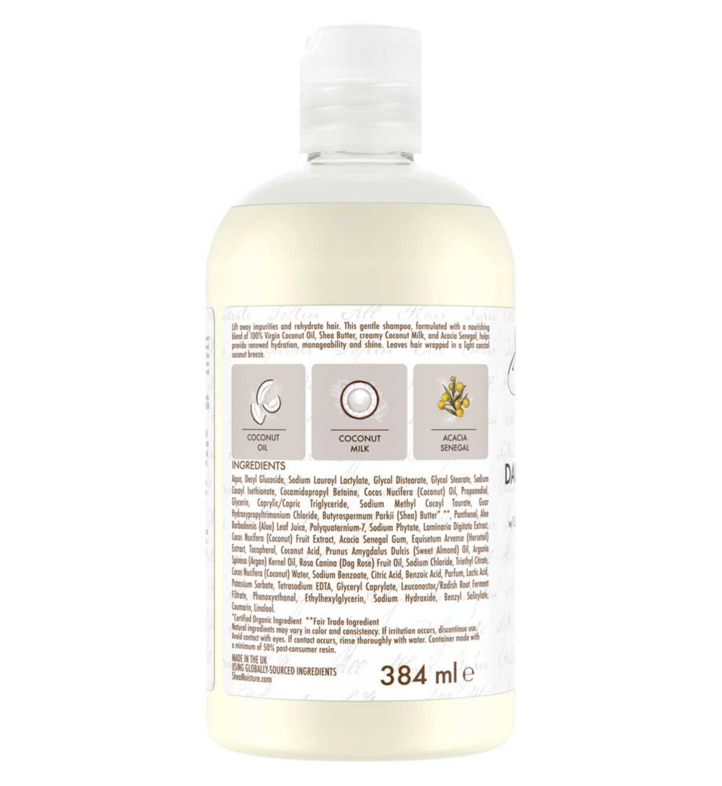 SheaMoisture Shampoo à l'Huile de Coco Vierge 100% 384ml