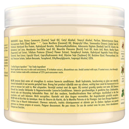 Balsam fără Clătire Reparator cu Ulei de Ricin Negru Shea Moisture Jamaican Black Castor Oil Leave-In, 431ml