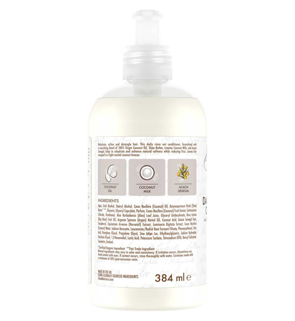 SheaMoisture Daily Hydration Conditioner – Hidratare Zilnică cu Ulei de Cocos Virgin