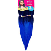 Extensii Lush culoarea 1/B negru-albastru  păr sintetic premium, moale și rezistent, ideal pentru box braids, twists și împletituri afro.