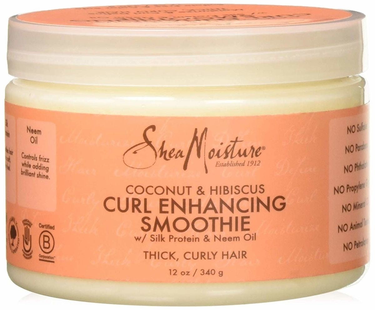 Cremă Activatoare Bucle Shea Moisture Coconut & Hibiscus Curl Enhancing Smoothie, 340g