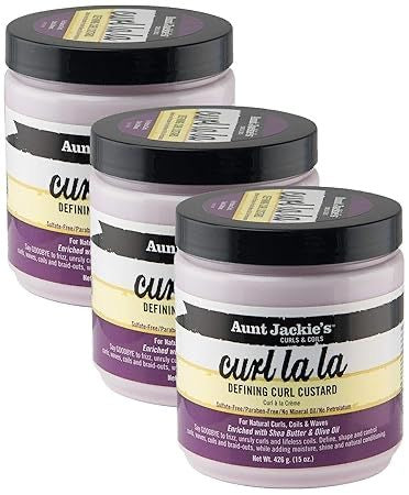 Aunt Jackie’s Curl La La Defining Curl Custard Cremă pentru Definirea, Hidratarea și Controlul Buclelor, 426 g