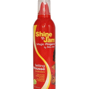 Ampro Shine ’N Jam Magic Fingers Setting Mousse pentru Împletituri, Fixare Extra Fermă și Controlul Firelor Rebele, 354 ml