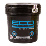 Eco Style Super Protein Styling Gel pentru Fixare, Volum și Strălucire, Ideal pentru Păr Fin sau Slăbit, 437 ml