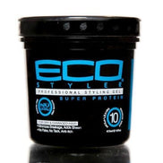 Eco Style Super Protein Styling Gel pentru Fixare, Volum și Strălucire, Ideal pentru Păr Fin sau Slăbit, 437 ml