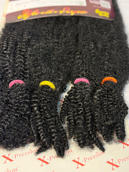 Extensii Bouncy Kinky color Black