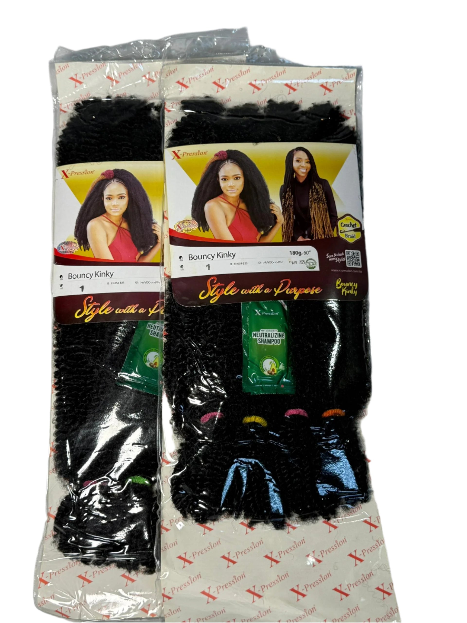 Extensii Bouncy Kinky color Black