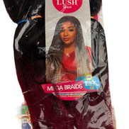 Lush Mega Braids – Extensii Afro pentru Împletituri, Ușoare & Naturale, Culoare 1/900