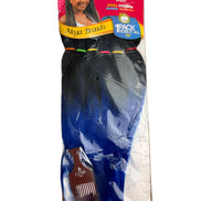 Extensii Lush culoarea 1/B negru-albastru  păr sintetic premium, moale și rezistent, ideal pentru box braids, twists și împletituri afro.