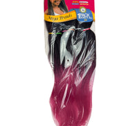Packaged hair extensions with Lush Hair branding on a textured surface