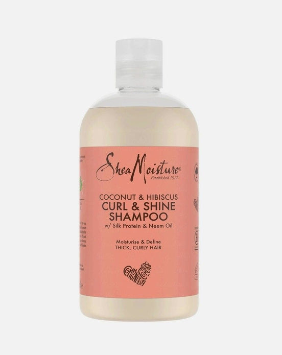 Șampon pentru Păr Creț și Ondulat Shea Moisture Coconut & Hibiscus, 384ml