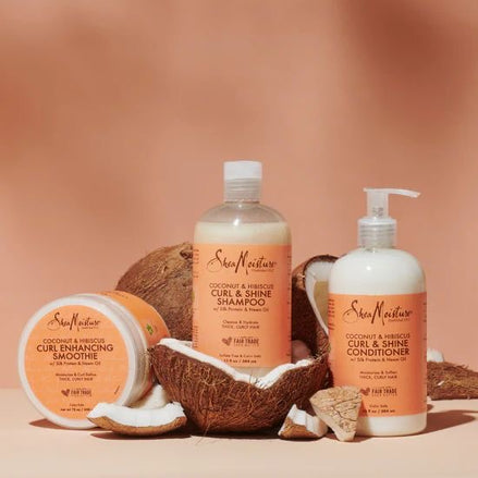 Balsam pentru Păr Creț și Ondulat Shea Moisture Coconut & Hibiscus, 384ml