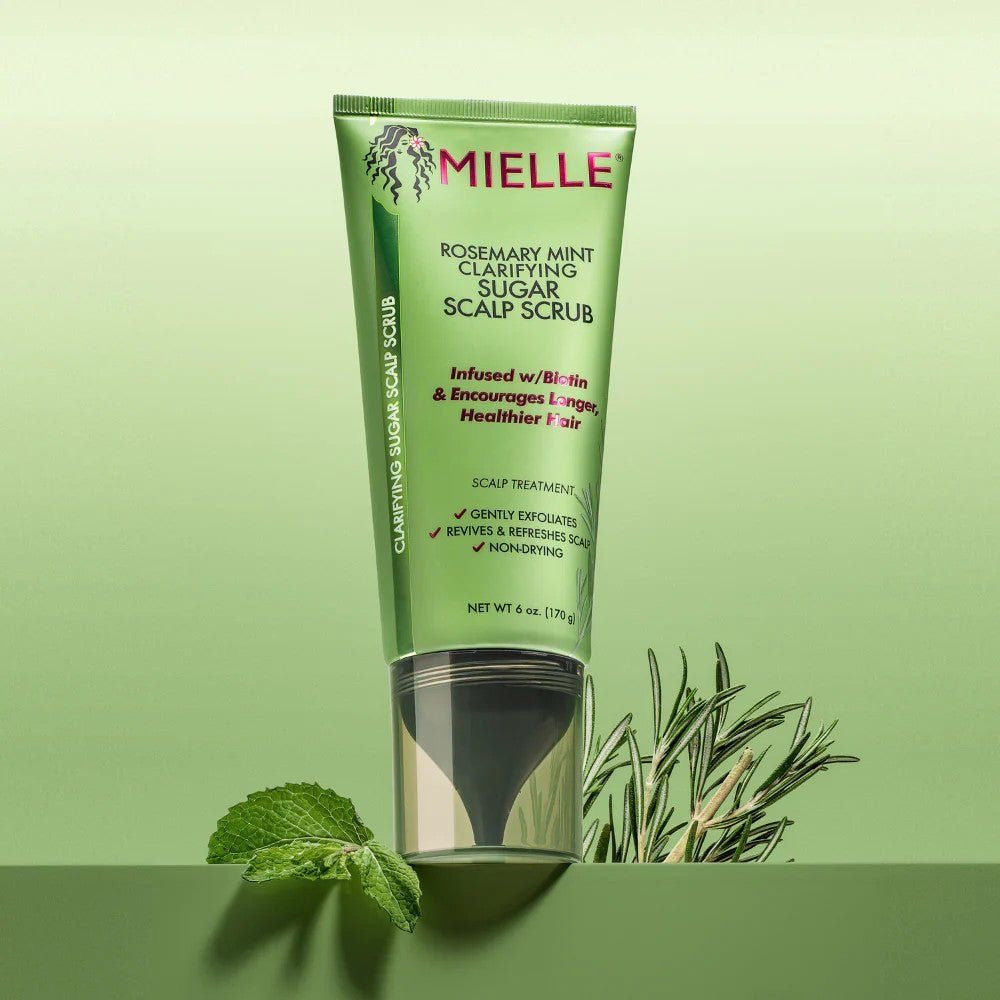 Exfoliant cu Zahăr pentru Scalp Mielle Rosemary Mint Clarifying Sugar Scrub, 113g