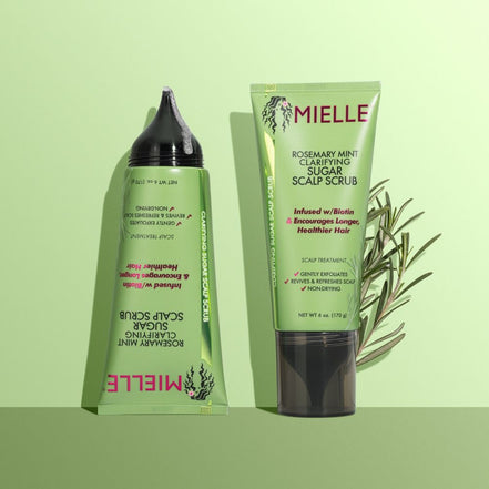Exfoliant cu Zahăr pentru Scalp Mielle Rosemary Mint Clarifying Sugar Scrub, 113g