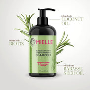 Șampon pentru Întărirea Părului Mielle Rosemary Mint Strengthening Shampoo, 355ml