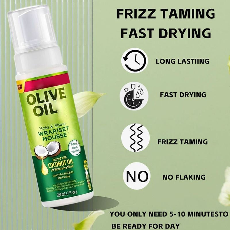 ORS Olive Oil Hold & Shine Wrap/Set Mousse