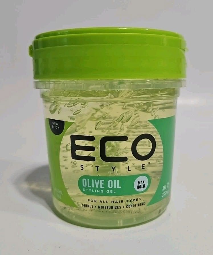 Eco Styler Gel cu Ulei de Măsline 227 g – Fixare Puternică pentru Păr Creț, Ondulat și Afro