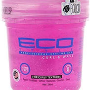 Eco Style Curl & Wave Gel pentru Păr Cret, Pink, 227 g – Definire și Fixare Puternică
