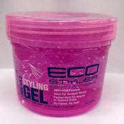 Eco Style Curl & Wave Gel pentru Păr Cret, Pink, 227 g – Definire și Fixare Puternică